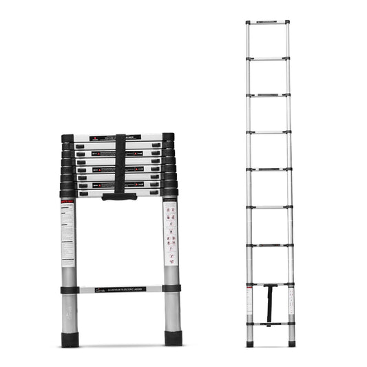 2.6m (8.5 feet) Portable & Compact Aluminum Telescopic Ladder
