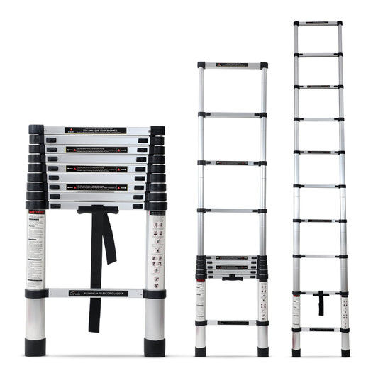 2.9m (9.5 feet) Portable & Compact Aluminium Telescopic Ladder
