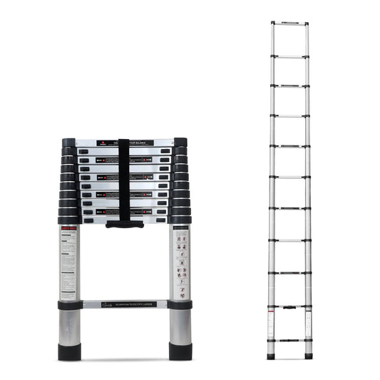 3.2m (10.5 feet) Portable & Compact Aluminum Telescopic Ladder
