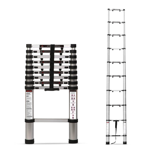 3.8m (12.5 ft) Portable & Compact Finger Protect Aluminium Telescopic Ladder