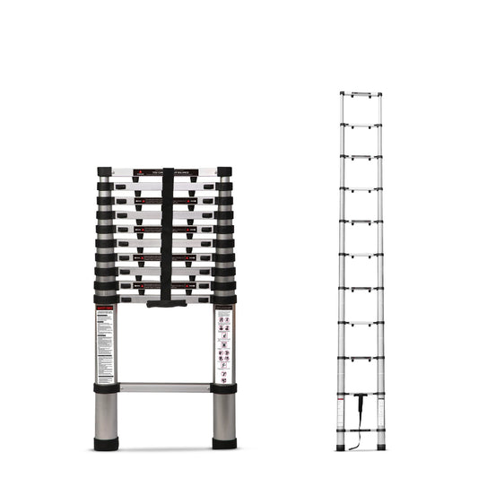 4.4m (14.5 ft) Portable & Compact Finger Protect Aluminium Telescopic Ladder