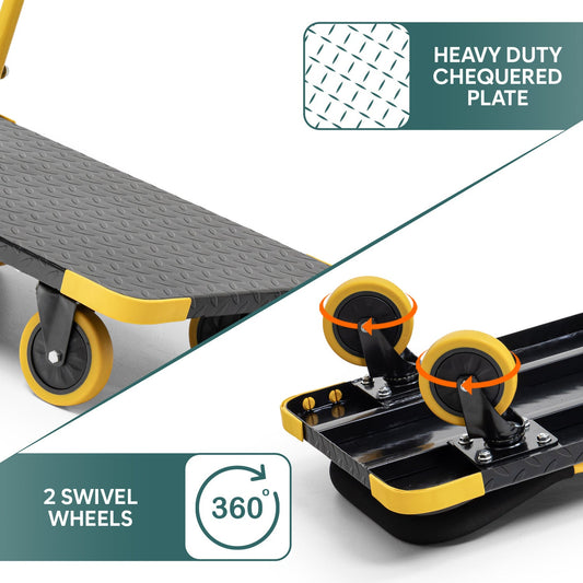 600 Kg Heavy-Duty Folding Metal Hand Platform Trolley/Truck