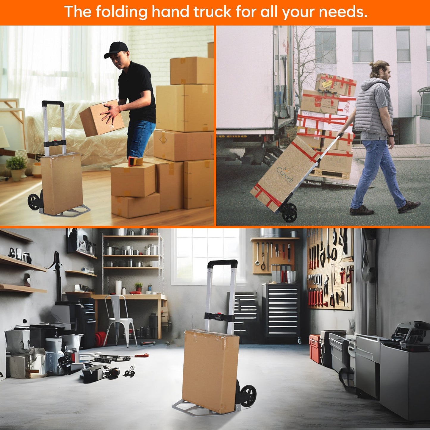150 Kg Portable Aluminium Hand Truck