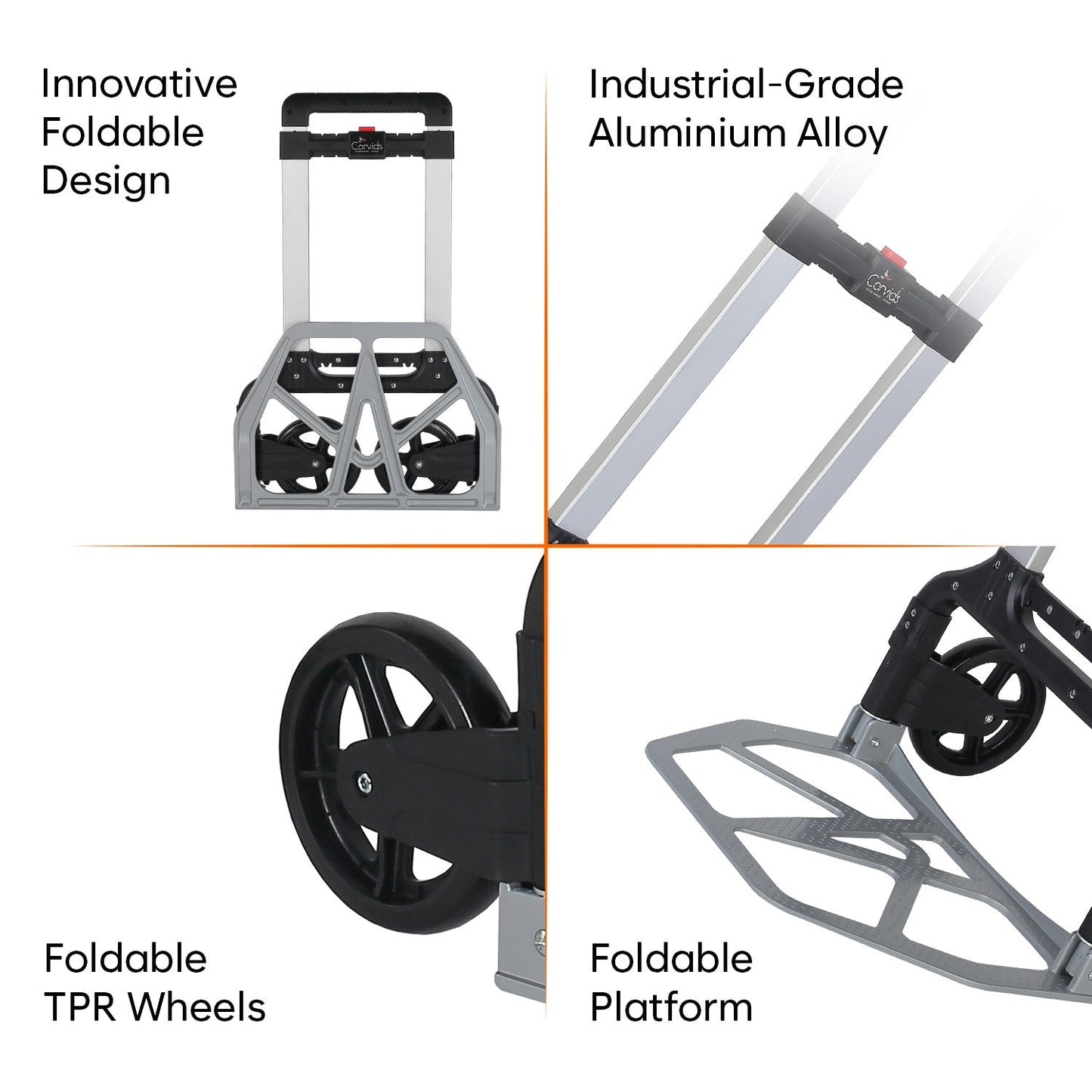 150 Kg Portable Aluminium Hand Truck