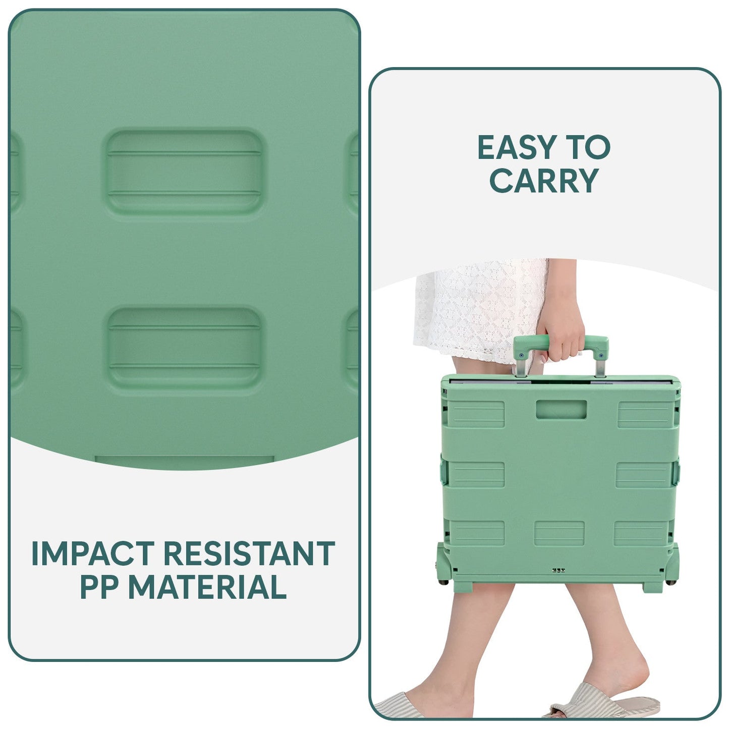 35 Kg Foldable Plastic Utility Cart