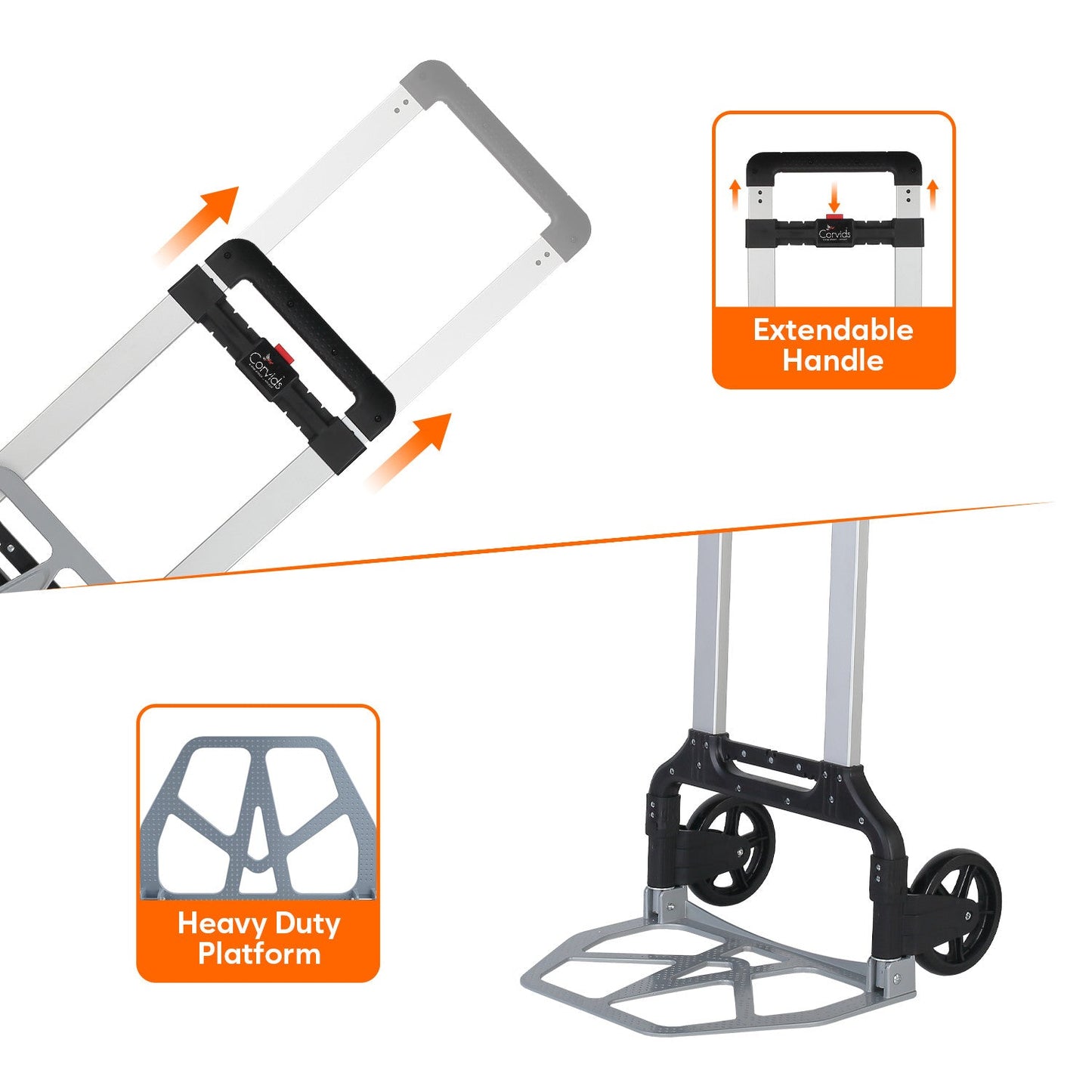 150 Kg Portable Aluminium Hand Truck