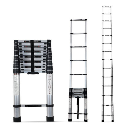 5.5m (18 ft) Portable & Compact Aluminum Telescopic Ladder