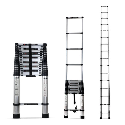 6.5m (21.5 feet) Portable & Compact Aluminium Telescopic Ladder