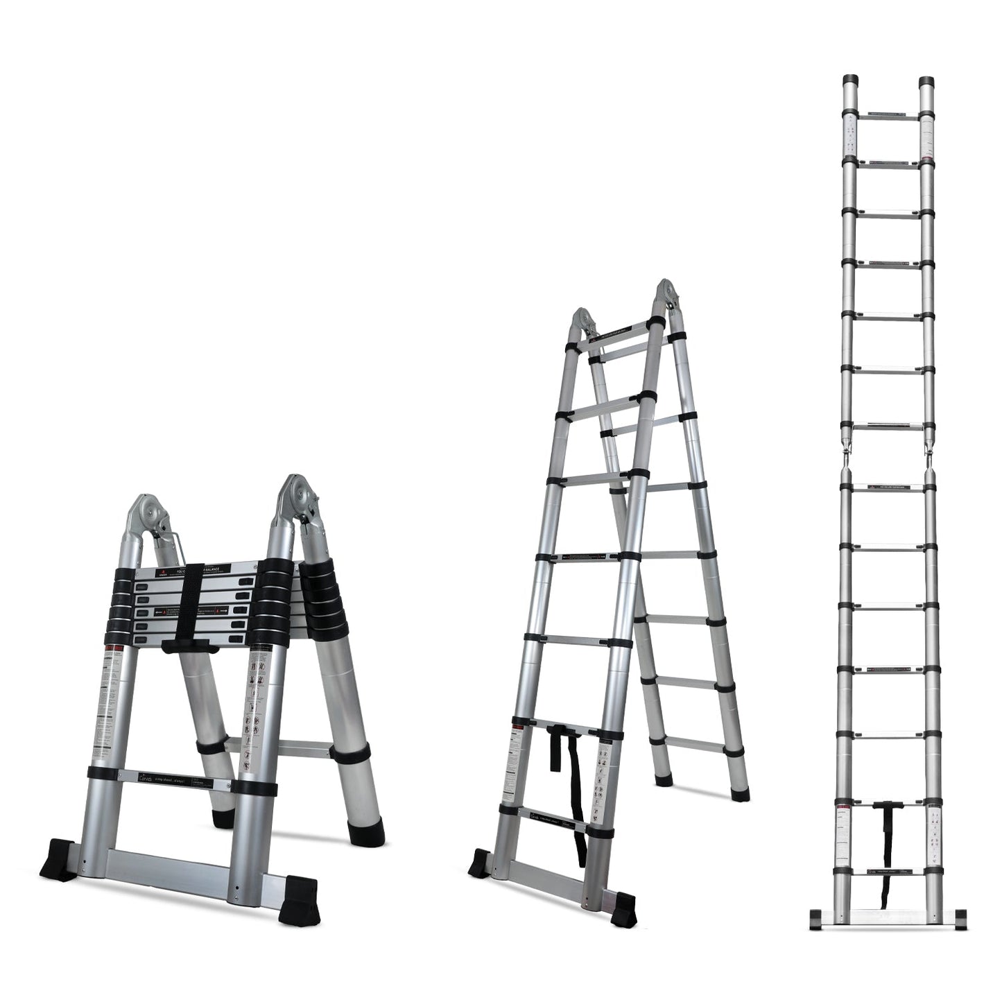 Portable and Compact 14.5 feet A-Type Aluminium Telescopic Ladder