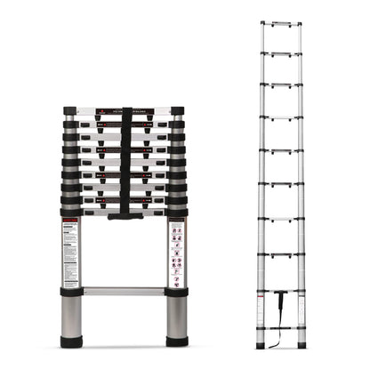 3.8m (12.5 ft) Portable & Compact Finger Protect Aluminium Telescopic Ladder