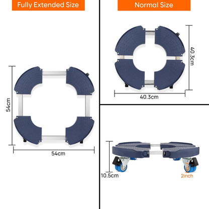 150 KG Heavy Duty Stainless Steel Modern Plant Stand with Adjustable Platform (Grey)