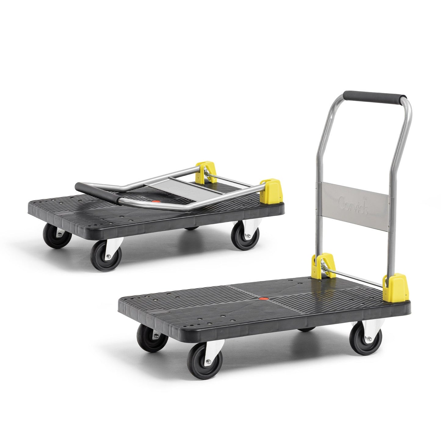 400 Kg Portable Plastic Folding Hand Platform Trolley with 2-Year Warranty