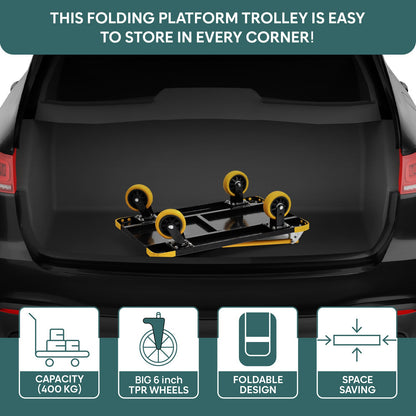 400 Kg Heavy-Duty Folding Metal Hand Platform Trolley/Truck