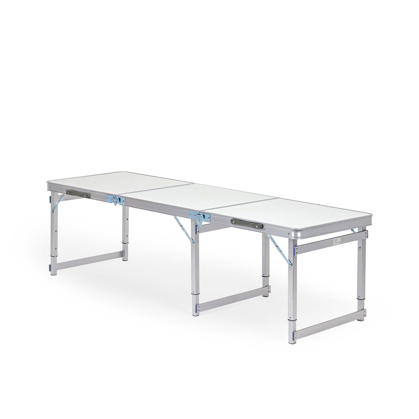 6 Feet Multipurpose Aluminium Folding Camping Table with Carrying Handle (White)