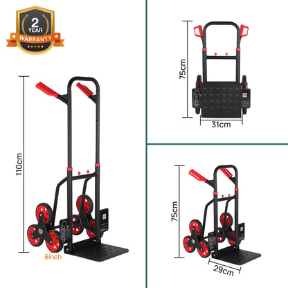 150 Kg Stairs Climbing Steel Hand Truck with 2-Year Warranty
