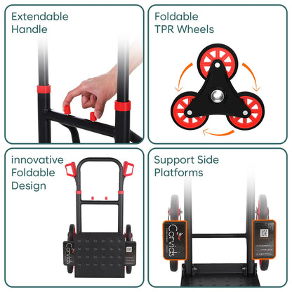 150 Kg Stairs Climbing Steel Hand Truck with 2-Year Warranty