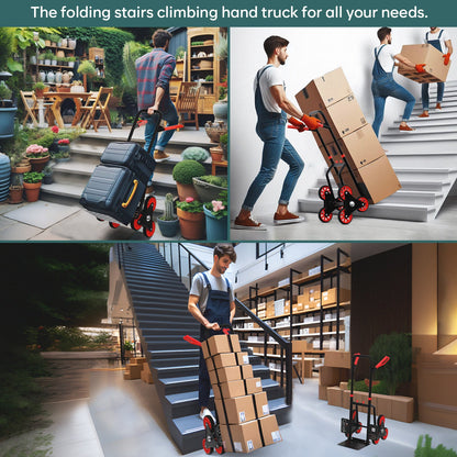 150 Kg Stairs Climbing Steel Hand Truck with 2-Year Warranty